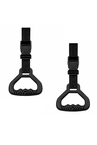 Microcase Çok Amaçlı Uzunluk Ayarlanabilir Otobüs Oto Araç Yaşlı Çocuk Spor Vb İçin El Tutacağı Destek 2 Adet Al5607 Siyah
