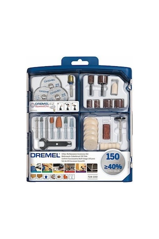 Dremel Çok Amaçlı Aksesuar Seti (724) 150'Li - 2615S724JA