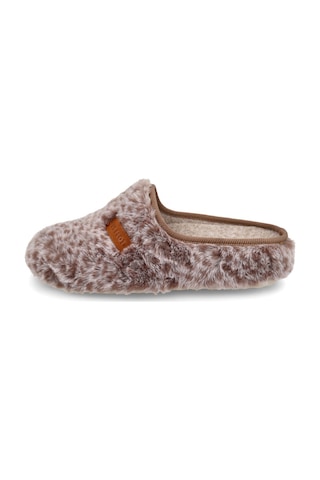 6010-brown Terlik/ Panduf Ev Kadın 89 X93 Dz Fly Flot Cloth Woman Slıpper 6010-brown