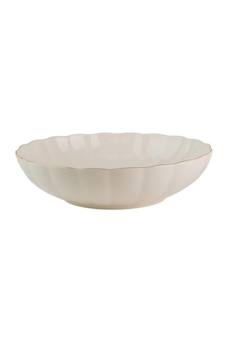 Kütahya Porselen Bone Luz Altın File Çorba Kasesi 15cm 6 Lı Çok Renkli