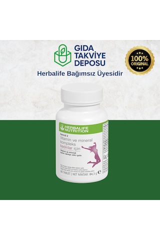 Herbalife2 Vitamin Ve Mineral Kompleks Kadınlar İçin 60 Tablet