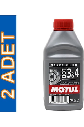 Motul Dot 3 & 4 Brake Fluid 500 Ml Fren Hidrolik Yağı 2 Adet