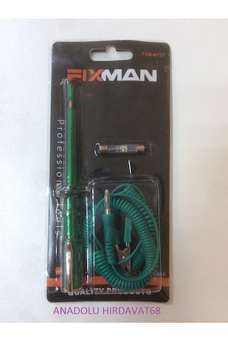 Fixman Oto Test Oto Kontrol Kalemi M136 6 Volt 12 Volt 24 Volt