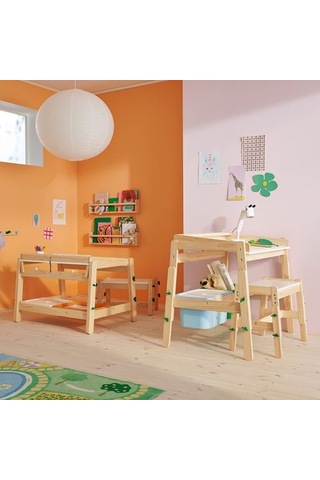 Ikea Flısat Çocuk Bankı, Huş-yeşil, Ayarlanabilir