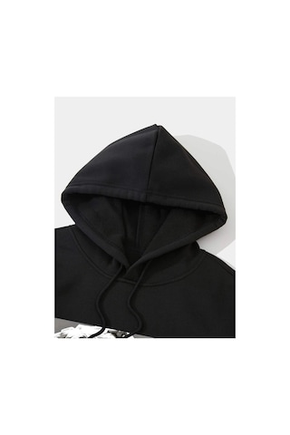 Altamira Unisex Heykel Baskılı Oversize Kapşonlu Sweatshirt 001