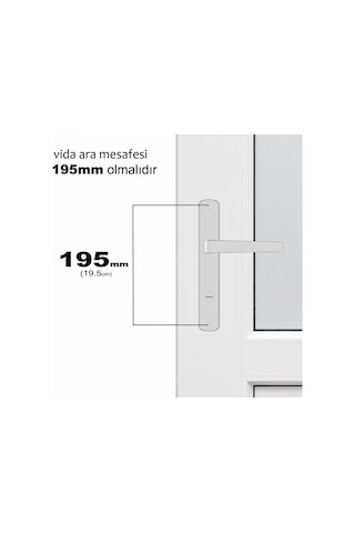 ALETÇANTAM PVC BANYO WC KAPI KOLU PİMAPEN PAKPEN (METAL ) BEYAZ