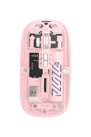 Şeffaf Mouse Kablosuz Mouse Fare Şarjlı Bluetooth Wireless Çift Modlu Sessiz 5 Tuşlu Dpı Kontrol Rb