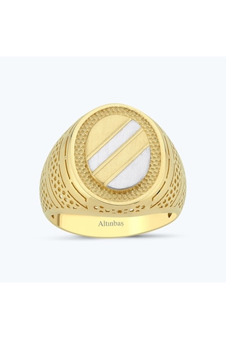 Altınbaş Altın Erkek Yüzük Yzok0179-24708 Renkli