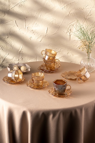 Emsan Hatrı Var Amber 80 Ml 6'lı Kahve Fincanı Takımı Amber