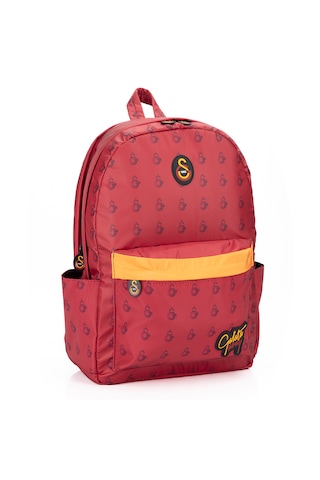 Galatasaray Kırmızı Paraşüt Kumaş Batik Sırt Çantası Sarı - Kırmızı