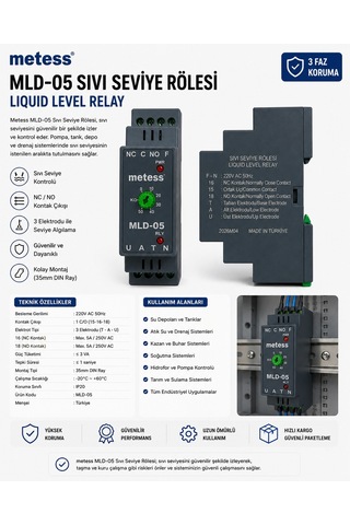 Metess - Mld-05 Sıvı Seviye Rölesi