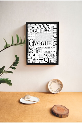 Modern Sanatsal Bohem Temalı Ahşap Çerçeve Görünümlü Mdf Tablo