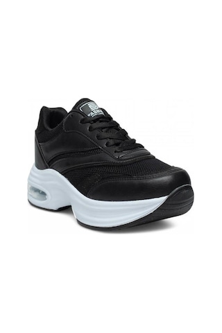 Bluefeet Drk Siyah Fileli Kadın Sneaker Spor Ayakkabı Siyah
