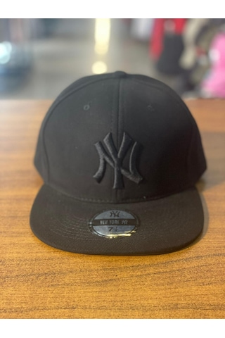 Ny Yankees Siyah Hiphop Snapback Rapper Basket Kanvas Cap Şapka