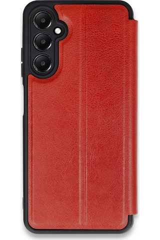 Cosmotex Newface Samsung Galaxy Uyumlu A05s Kılıf Flip Cover - Kırmızı