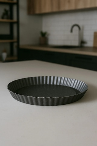 Polochef Akasya Granit Torte, Turta, Kek Kalıbı 28 Cm Siyah Siyah