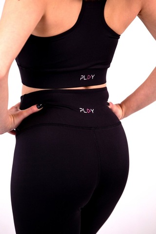 Polyester Siyah Normal Bel Fitted Basic Sporcu Tayt SiYAH