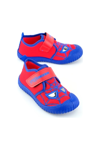 Gezer Erkek Çocuk Yazlık Keten Rahat Taban Tek Cırt Cırtlı Ayarlanabilir Ev Bahçe Okul Kreş Günlük A Kırmızı