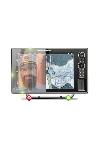 Humminbird Solıx 12 Chırp Mega Sı+ G3 - Ipg Anti-glare Yansıma Önleyici Mat Ekran Koruyucu