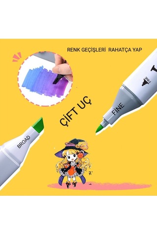 Touch Sketc 36 Adet Çift Uçlu Marker Kalem Çantalı