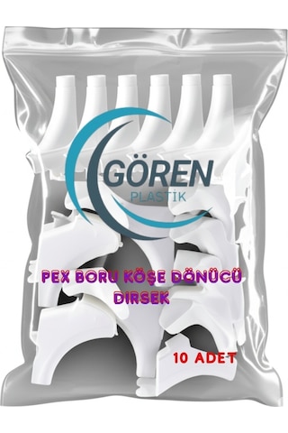 Pex Boru Köşe Dönücü Dirsek 10'lu Paket - Yerden Isıtma Ve Kalorifer Tesisatı İçin