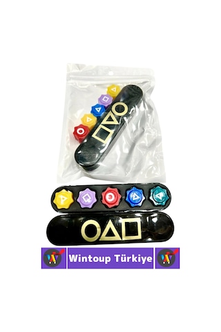 Eğitici Çocuk Refleks El Göz Koordinasyonu Beceri Gelişimi Eğlenceli Squid Game Beş Taş Oyunu