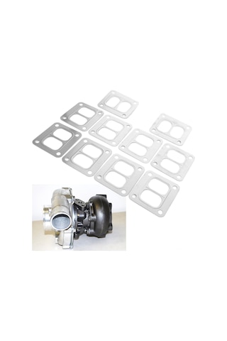Wezone 10 Adet Inox T4 Turbo Gasket - Garrett T04b/t04e/gt35r/gt40r Uyumlu - Eşit Dağılımlı Sıcaklık Direnci Ve Sağlam Kapama