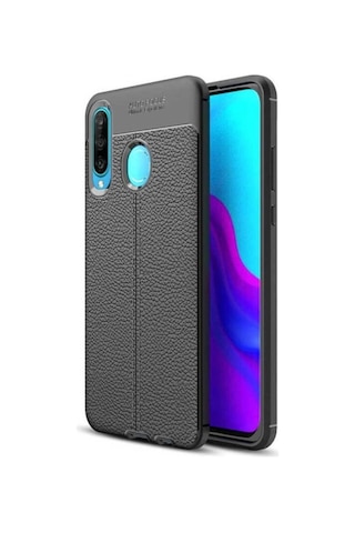 Huawei P30 Lite Kılıf Zore Niss Silikon Kapak Siyah