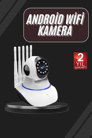Led Aydınlatmalı 5 Antenli Motorlu 1080p Wifi Kamera Sensörlü 02258572