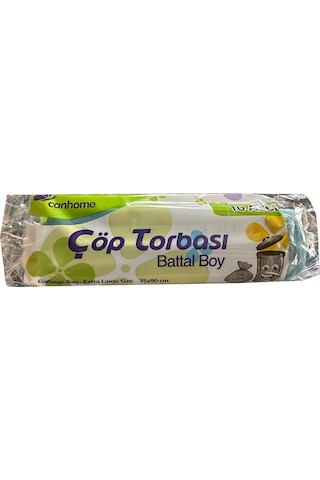 Canhome Battal Büyük Boy Çöp Torbası Mavi 30 L 50 x 10'lu Mavi 75 x 90 CM
