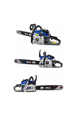 Öm-ka Royal RG5500 55CC Çift Egzozlu Motorlu Testere 51 CM Kama 4.2HP Benzinli Ağaç Kesme Makinesi