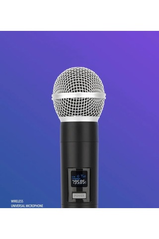 Coverzone Kablosuz Karaoke Mikrofonu 6.35mm Amfi Hoparlör İçin 600 Hz İla 800 Khz Çok Amaçlı Tak Ve Çalıştır Kablosuz Mikrofon Dış Mekan İçin Wn05 Tekli-wn05