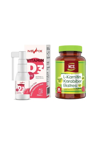 Ncs Karabiber Extreli L Carnitine 60 Tablet Vitamin D3 400 Iu 2