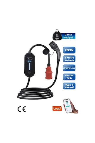 Hims Hctk-11 11kw Ev Tipi Taşınabilir Elektrikli Araç Şarj Cihazı