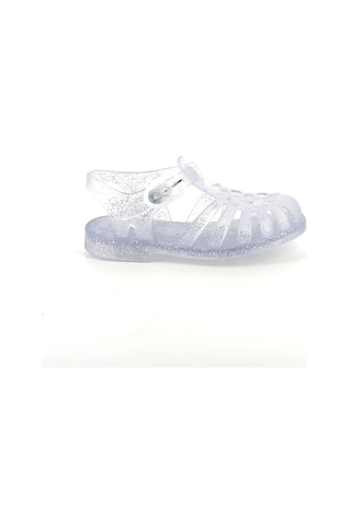 Meduse Sunmif Mat Argent Paillete - Mat Şeffaf Kız Çocuk Sandalet