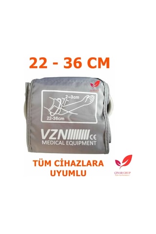 Dijital Tansiyon Aleti Manşeti. Koldan/Üst Kol Manşonu 22-36 Cm
