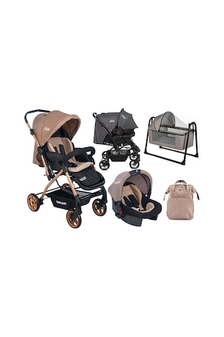 Tommybaby Cross Yenidoğan Seti Bebek Arabası Beşik Ana Kucağı Antrasit