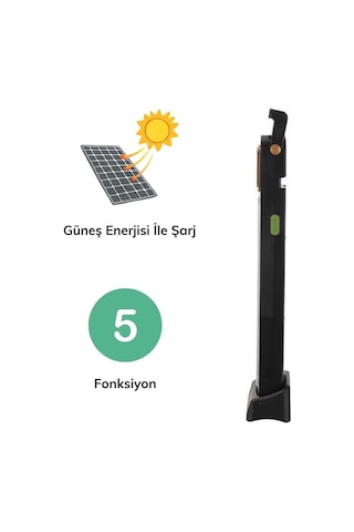 Işıldak Aydınlatma 5 Fonksiyonlu Güneş Enerjisi İle Şarj Olabilen 48 Ledli