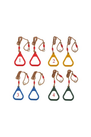 Suntek Üçgen Plastik Vücut Geliştirme Halkaları, Askılı