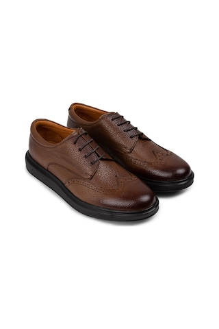 Deery Hakiki Deri Taba Rengi Comfort Günlük Erkek Ayakkabı - 01942mtbap01 Taba