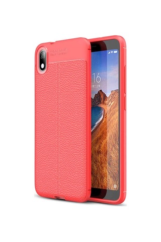 Xiaomi Redmi 7A Kılıf Zore Niss Deri Desenli Silikon Kılıf