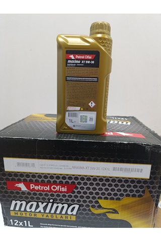Petrol Ofisi Maxima Xt 5W-30 Dizel - Benzinli Araçlar İçin Sentetik Motor Yağı 12 x 1 L