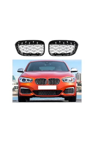 Autogp Bmw F20 Lci Ön Panjur Böbrek Izgara Diamond 2015 / 2019 Gry-m1-bm-f20-15d