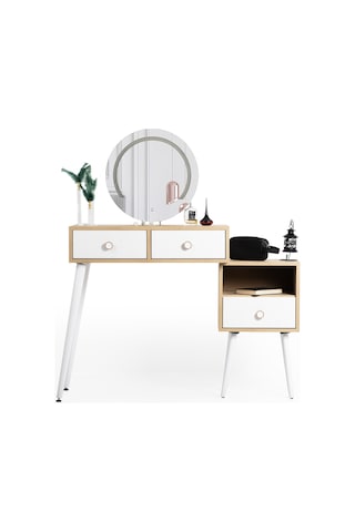 Makyaj Masası Aynalı / Makyaj Organizjeri / Makyaj Masası Işıklı / Ledli Dokunmatik /flora Vera