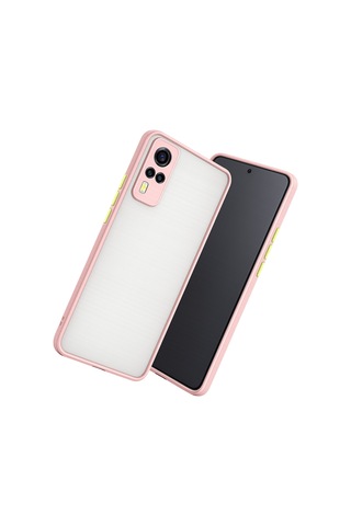 Newface - 400 - Vivo Y53s Kılıf Montreal Silikon Kapak - Csmo-tex - - Pembe
