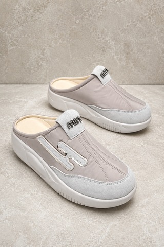 Demirsa Boutique Kadın Bej Sneaker Terlik Bej