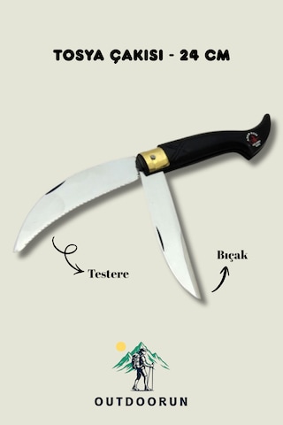 Tosya Kamp Çakısı - 24 Cm siyah