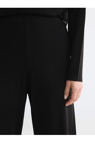 Lcw Modest Siyah Beli Lastikli Kadın Triko Pantolon