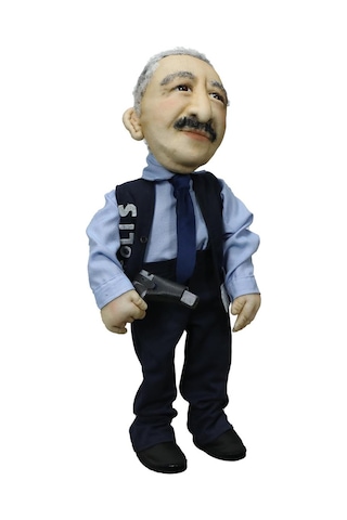 E38 El İşçiliği Baba Polis Dekor Bebek 50 Cm - 6032
