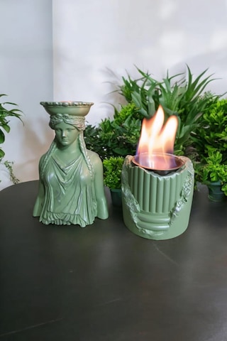 Dekoratif Karyadit Kızı Ve Ateş Çukuru Seti Hediyeli Yeşil